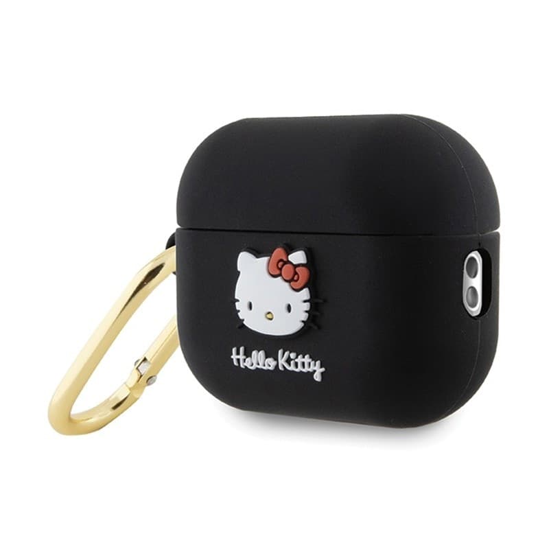 Hello Kitty Silicone 3D Kitty Head - Case for AirPods Pro 2 (black) - 3