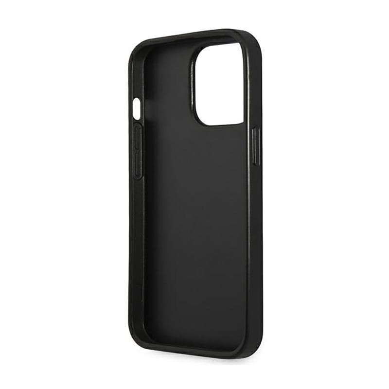 Guess Saffiano Triangle Logo Case - Case for iPhone 14 Pro (Black) - 7