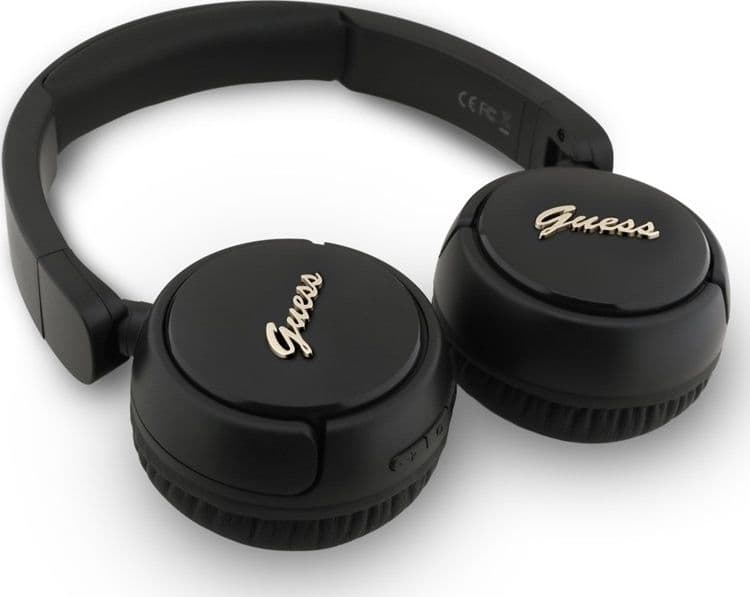 Guess Metal Logo Script - Wireless Over-Ear Headphones Bluetooth V5.3 (black) - 3