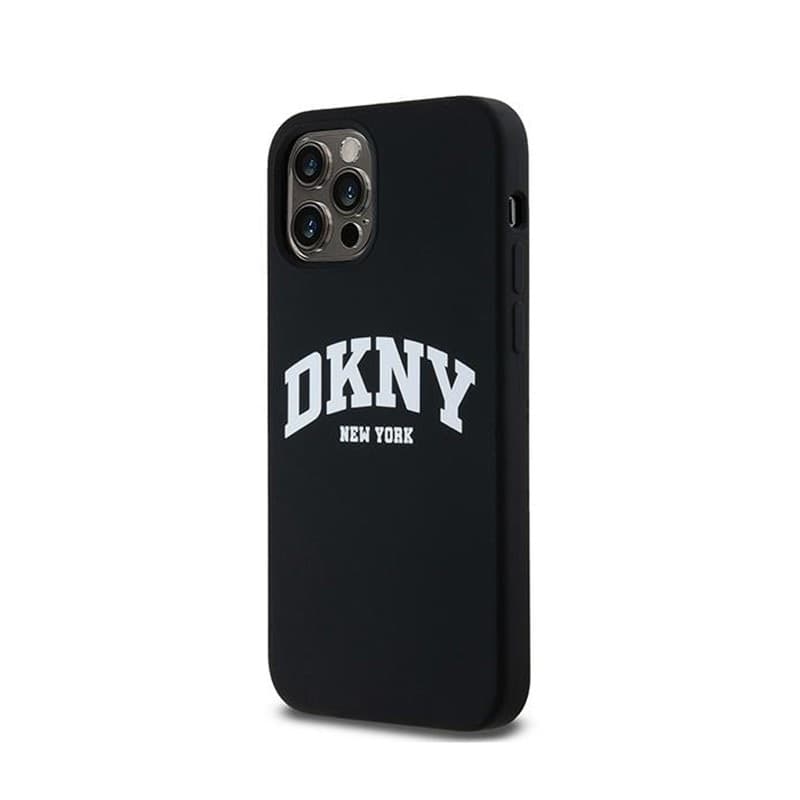 DKNY Liquid Silicone White Printed Logo MagSafe - Case for iPhone 12 / iPhone 12 Pro (black) - 2