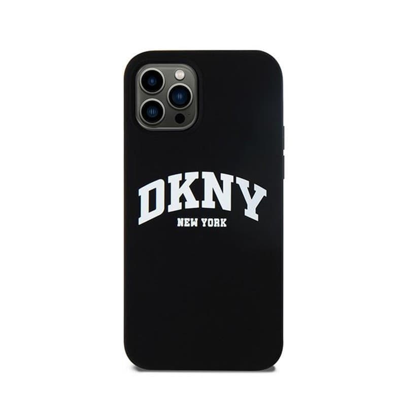 DKNY Liquid Silicone White Printed Logo MagSafe - Case for iPhone 12 / iPhone 12 Pro (black) - 3