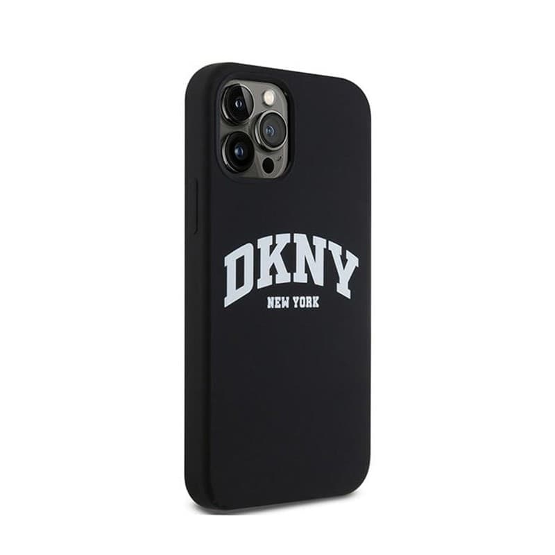 DKNY Liquid Silicone White Printed Logo MagSafe - Case for iPhone 12 / iPhone 12 Pro (black) - 4