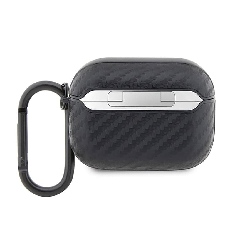 BMW Carbon Double Metal Logo - Case for Apple AirPods Pro (Black) - 2