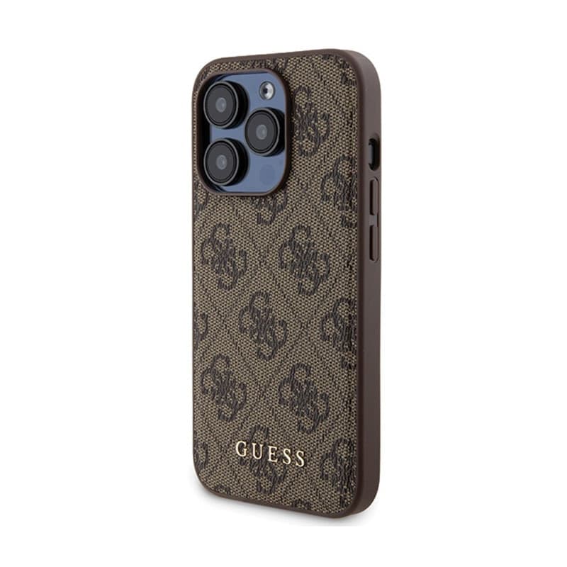 Guess Bundle Pack MagSafe 4G Metal Gold Logo - Case set + Power Bank 5000mAh MagSafe iPhone 15 Pro (brown) - 2