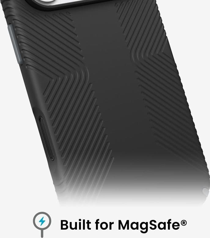 Custodia Speck Presidio2 Grip MagSafe per iPhone 18 Pro / 17 Pro (nera) - 9
