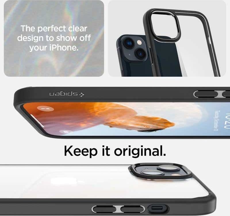 Spigen Ultra Hybrid - Case for iPhone 15 Plus / iPhone 14 Plus (Black) - 10