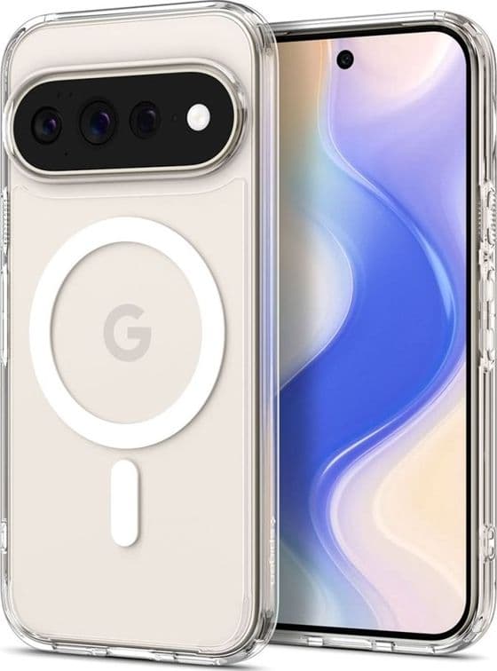 Spigen Ultra Hybrid Mag MagSafe - Custodia per Google Pixel 11 Pro XL (Trasparente/Bianco) - 2