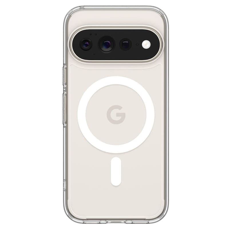 Spigen Ultra Hybrid Mag MagSafe - Custodia per Google Pixel 11 Pro XL (Trasparente/Bianco) - 3