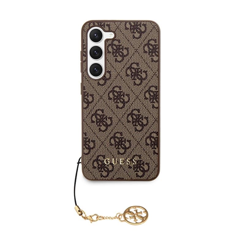 Guess 4G Charms Collection - Case Samsung Galaxy A35 5G (brown) - 3
