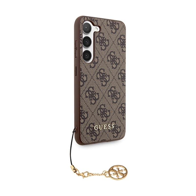 Guess 4G Charms Collection - Case Samsung Galaxy A35 5G (brown) - 4