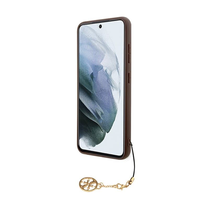 Guess 4G Charms Collection - Case Samsung Galaxy A35 5G (brown) - 5