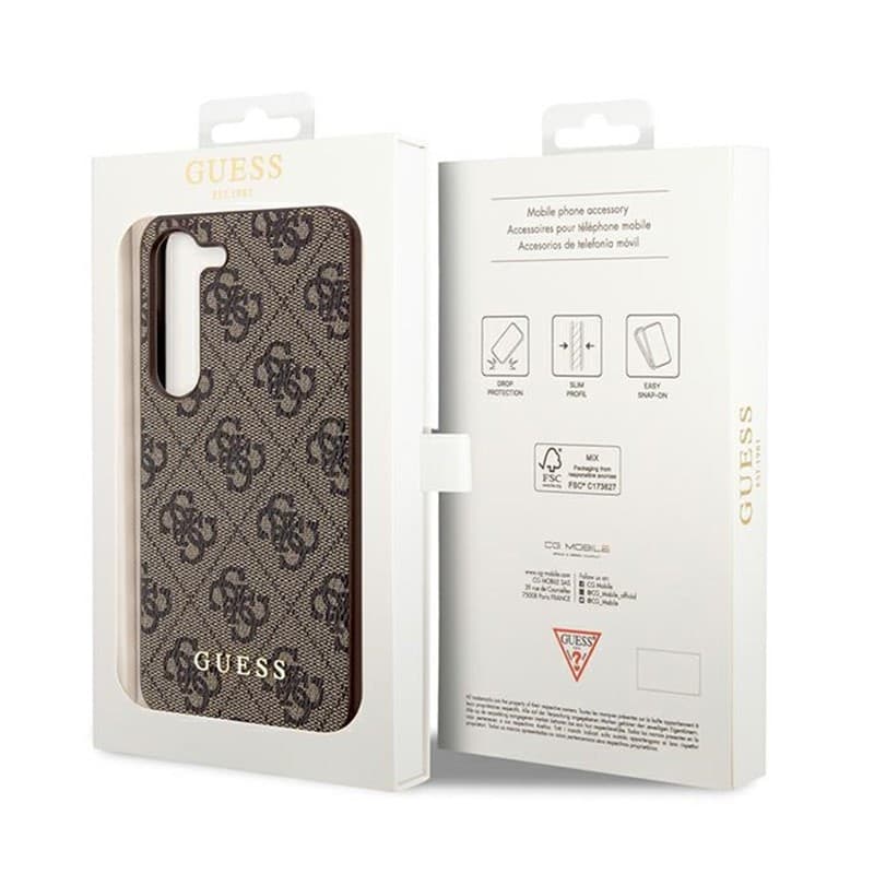 Guess 4G Charms Collection - Case Samsung Galaxy A35 5G (brown) - 8