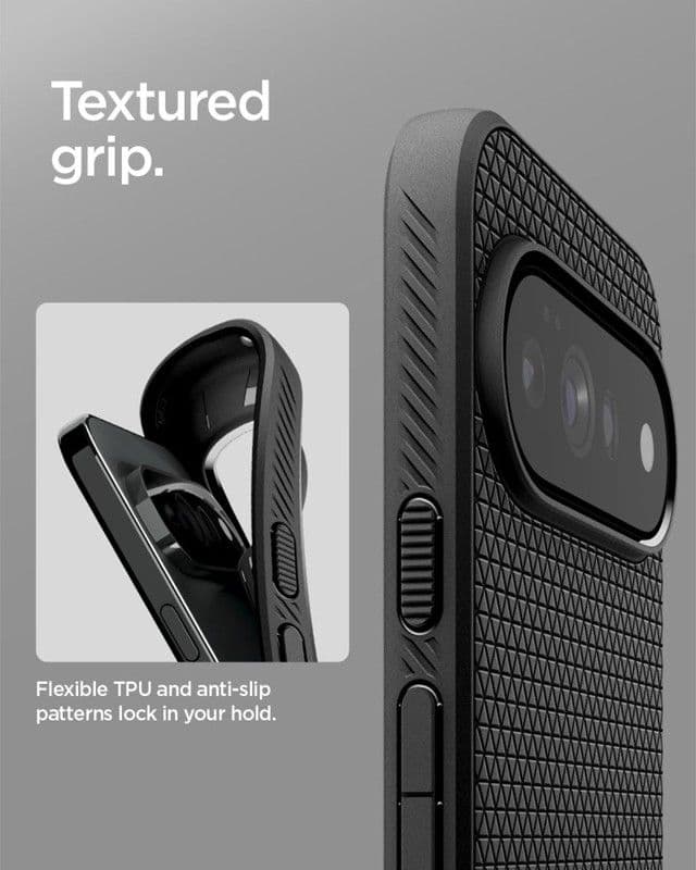 Spigen Liquid Air - Custodia per Google Pixel 11 Pro (Nero opaco) - 9