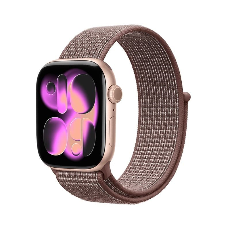 Cinturino sportivo Crong in nylon per Apple Watch 38/40/41/42 mm (malva fumé) - 6