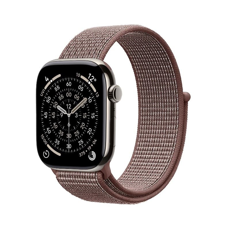 Cinturino sportivo Crong in nylon per Apple Watch 38/40/41/42 mm (malva fumé) - 7