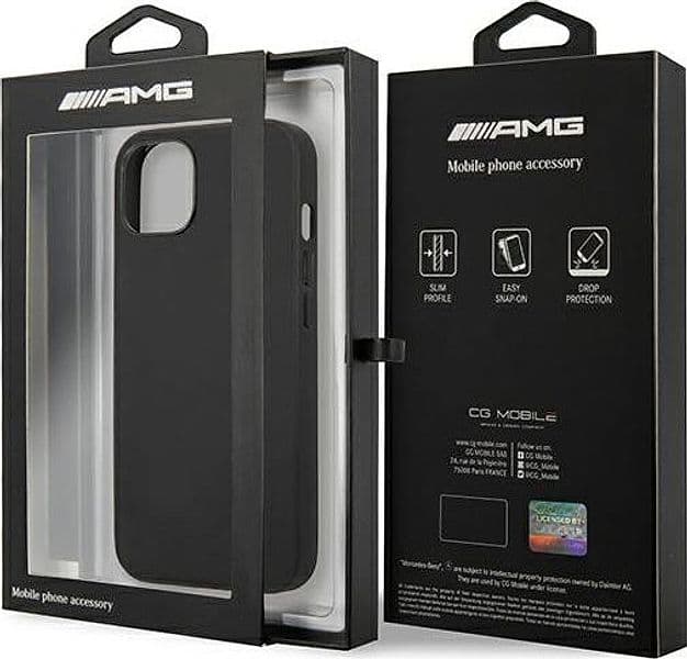 AMG Leather Hot Stamped - Case for iPhone 14 (Black) - 8
