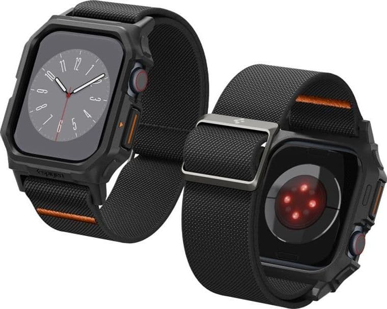 Spigen Lite Fit "Pro" - Case with Strap for Apple Watch 10 42 mm (Matte Black) - 9