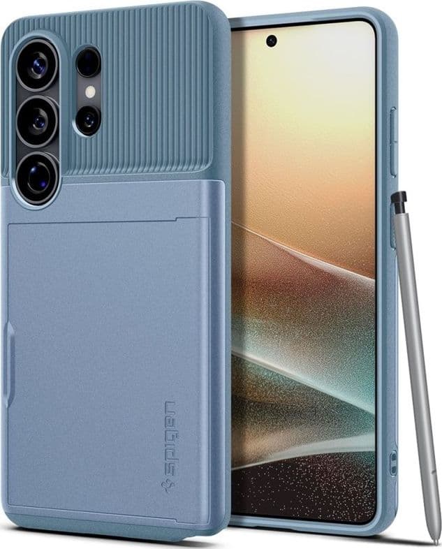 Spigen Slim Armor CS - Custodia per Samsung Galaxy S26 Ultra (blu chiaro) - 2