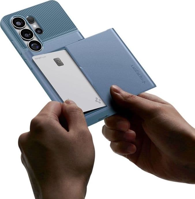 Spigen Slim Armor CS - Custodia per Samsung Galaxy S26 Ultra (blu chiaro) - 6