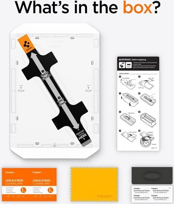 Spigen GLAS.TR EZ FIT - Tempered Glass for iPad Air 11" (M3 (2025) / M2 (2024) (Transparent) - 6