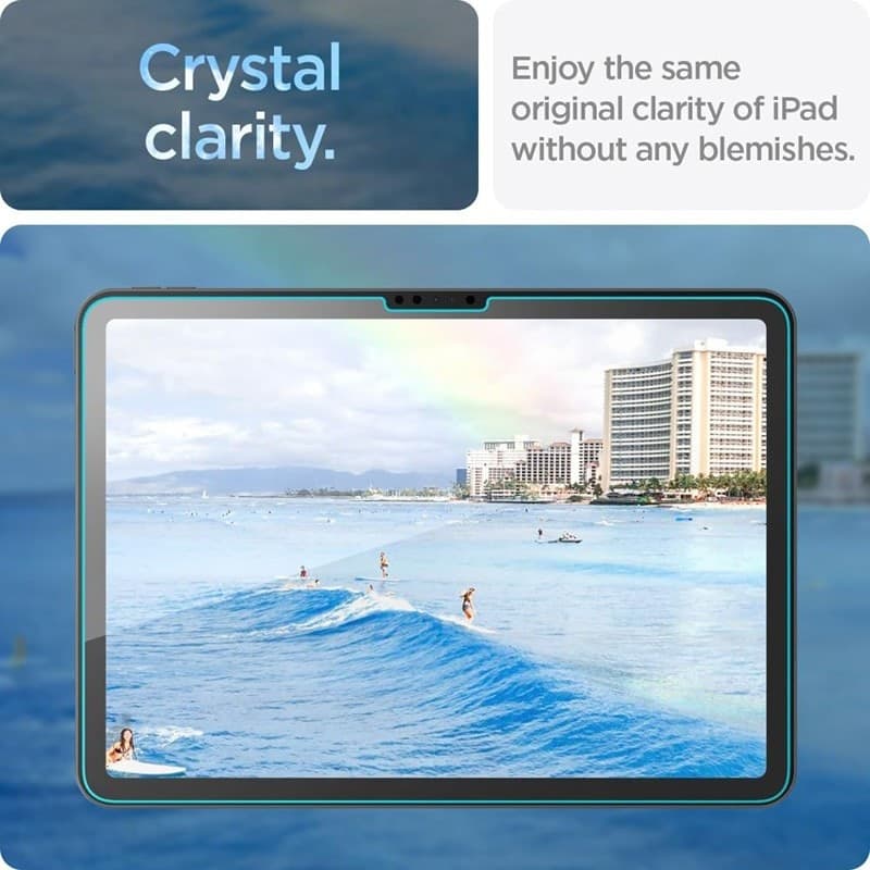 Spigen GLAS.TR EZ FIT - Tempered Glass for iPad Air 11" (M3 (2025) / M2 (2024) (Transparent) - 7