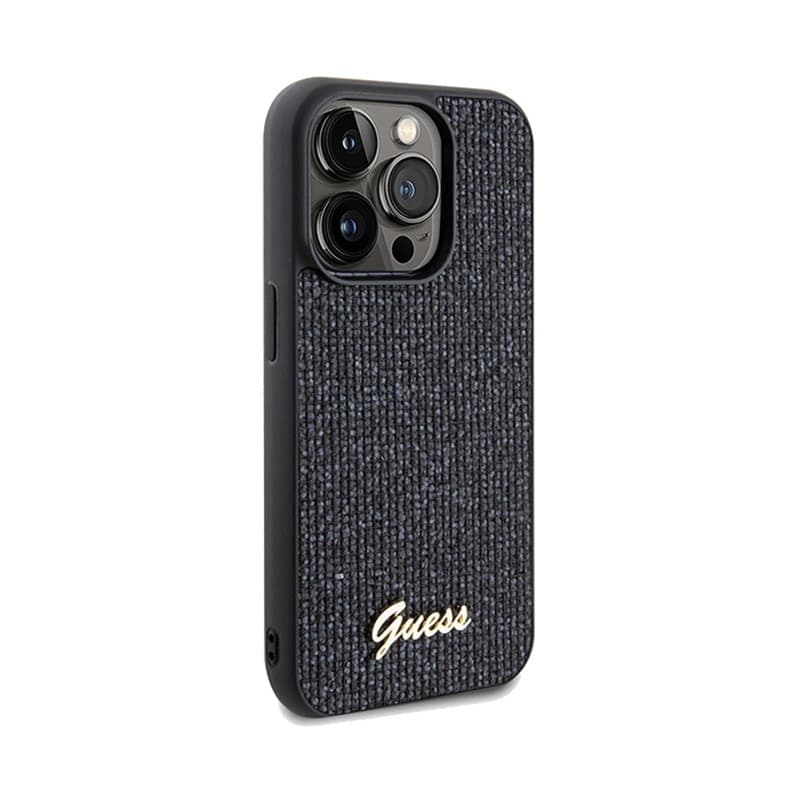 Guess Disco Metal Script - Case for iPhone 14 Pro Max (black) - 4