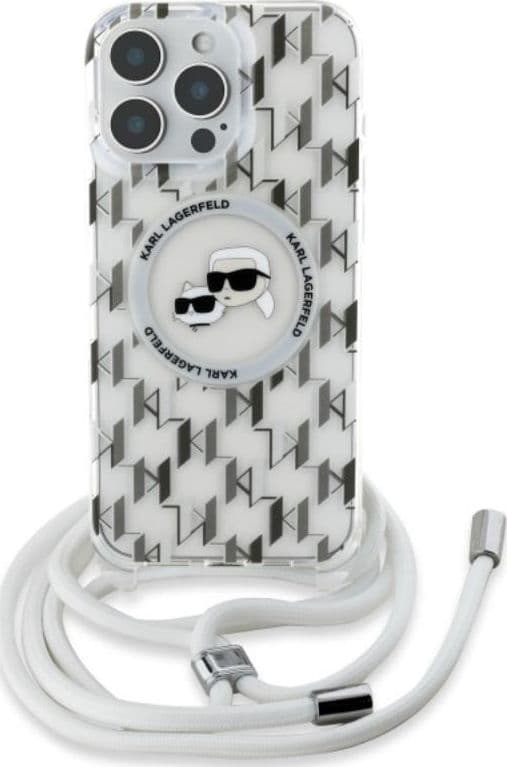 Karl Lagerfeld IML Crossbody Monogram Karl & Choupette Head MagSafe - Case for iPhone 16 Pro Max (transparent) - 2