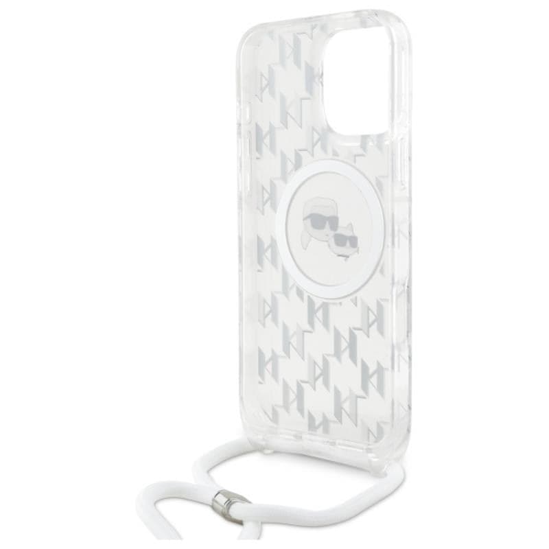 Karl Lagerfeld IML Crossbody Monogram Karl & Choupette Head MagSafe - Case for iPhone 16 Pro Max (transparent) - 6
