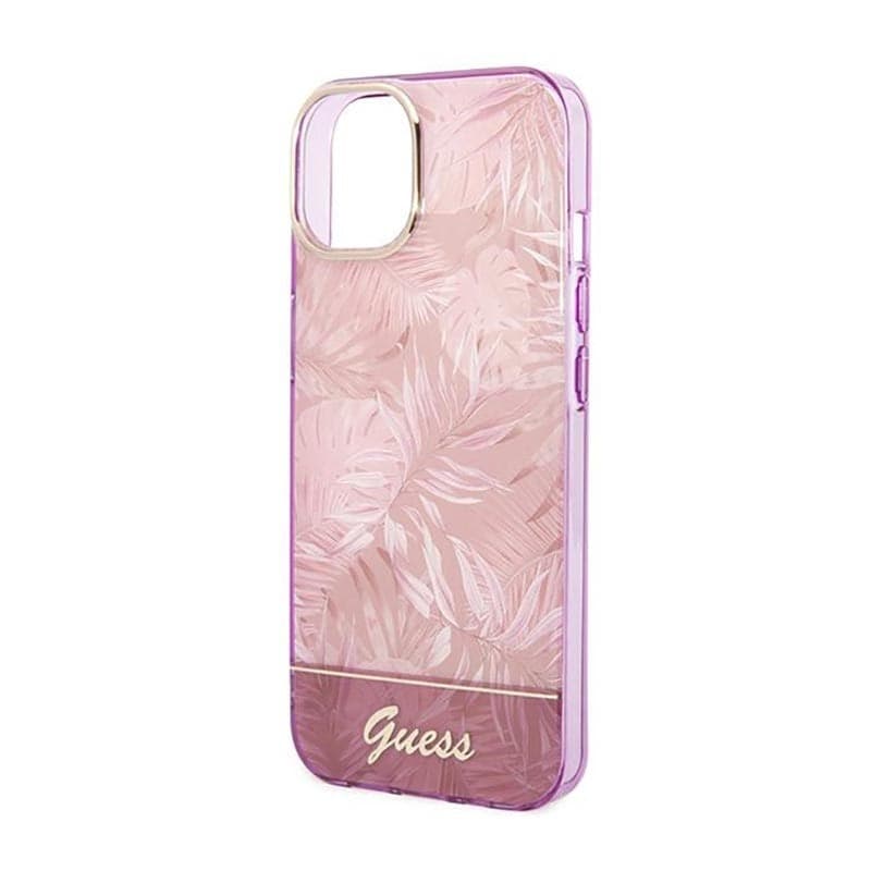 Guess Jungle Case - Case for iPhone 14 Plus (Pink) - 6