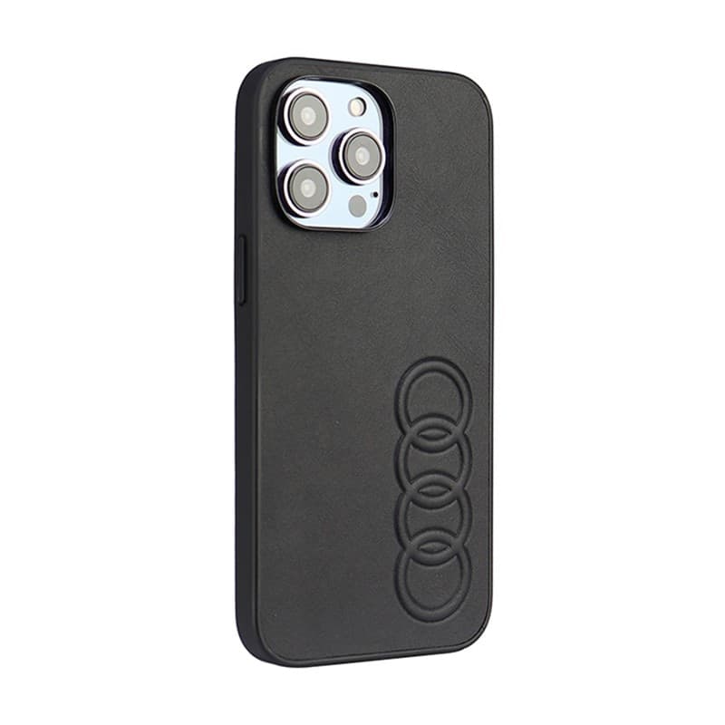 Audi Synthetic Leather - Case for iPhone 14 Pro Max (Black) - 2