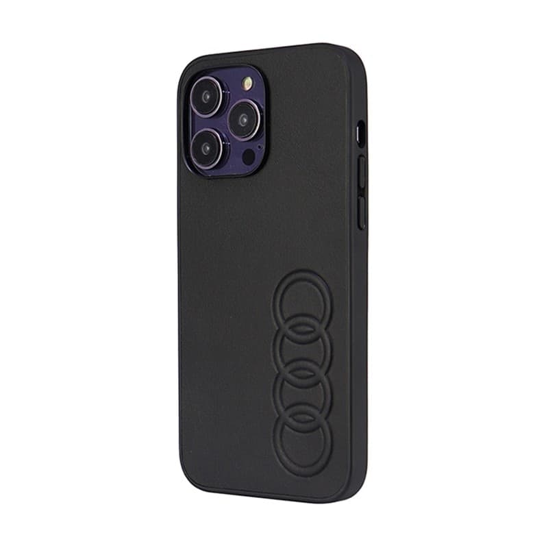 Audi Synthetic Leather - Case for iPhone 14 Pro Max (Black) - 3