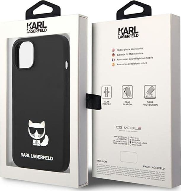 Karl Lagerfeld Choupette Body - Case for iPhone 14 Plus (Black) - 8