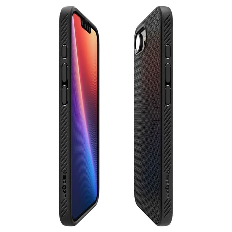 Spigen Liquid Air Mag MagSafe - Custodia per iPhone 17e / 16e (nero opaco) - 6