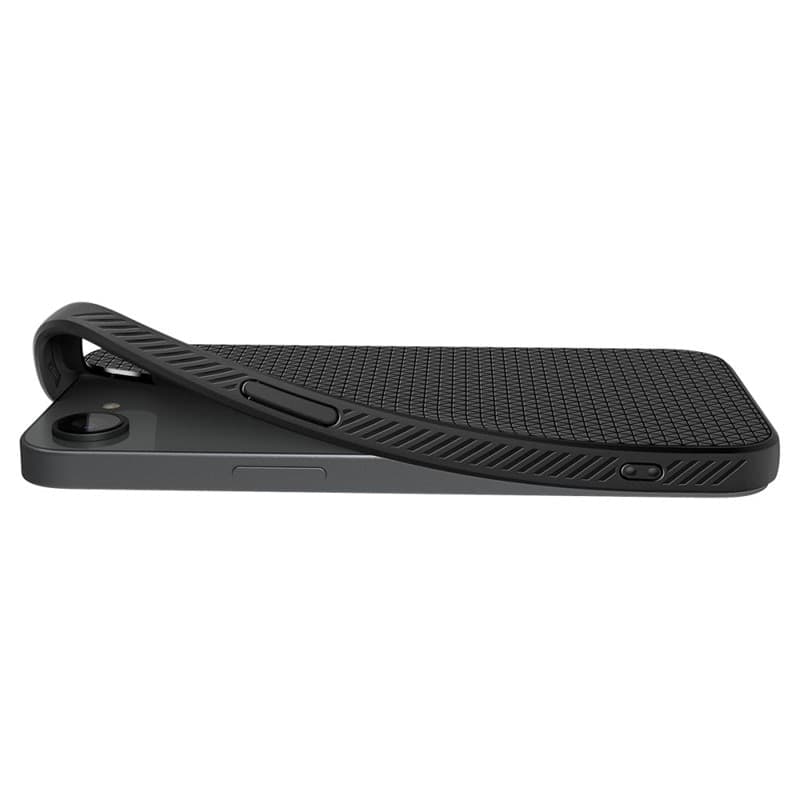 Spigen Liquid Air Mag MagSafe - Custodia per iPhone 17e / 16e (nero opaco) - 8