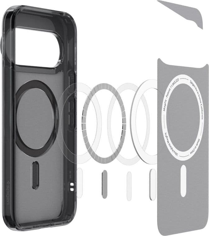Spigen Ultra Hybrid Mag MagSafe - Custodia per Google Pixel 11 Pro XL (Nero Ghiaccio) - 6