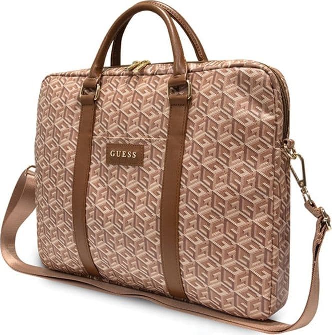 Guess GCube Stripes Computer Bag - 16" Notebook bag (Brown) - 2