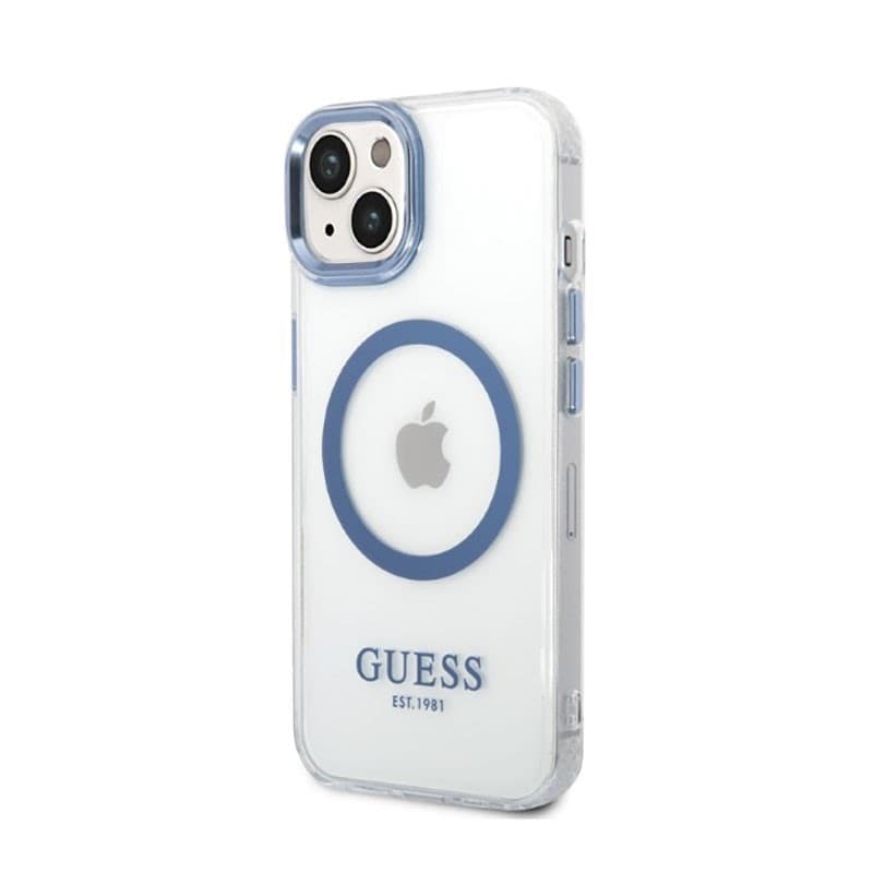 Guess Metal Outline MagSafe - Case for iPhone 14 Plus (Clear) - 2