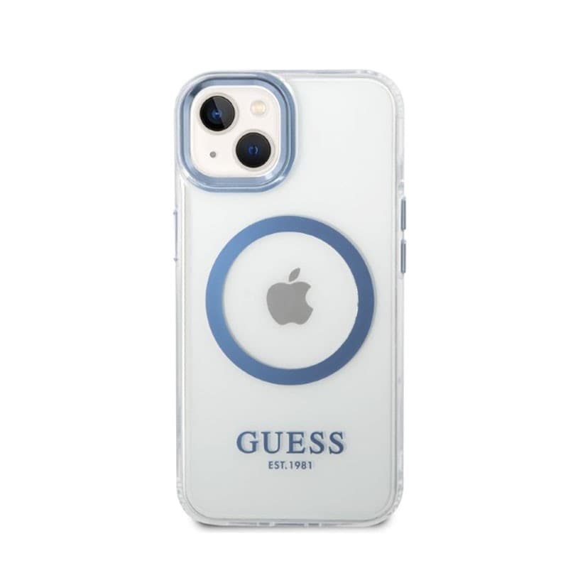 Guess Metal Outline MagSafe - Case for iPhone 14 Plus (Clear) - 3