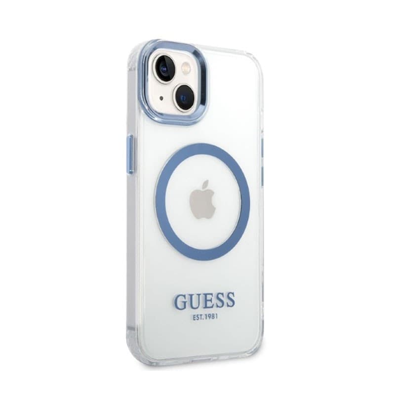 Guess Metal Outline MagSafe - Case for iPhone 14 Plus (Clear) - 4