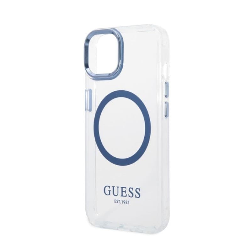 Guess Metal Outline MagSafe - Case for iPhone 14 Plus (Clear) - 6