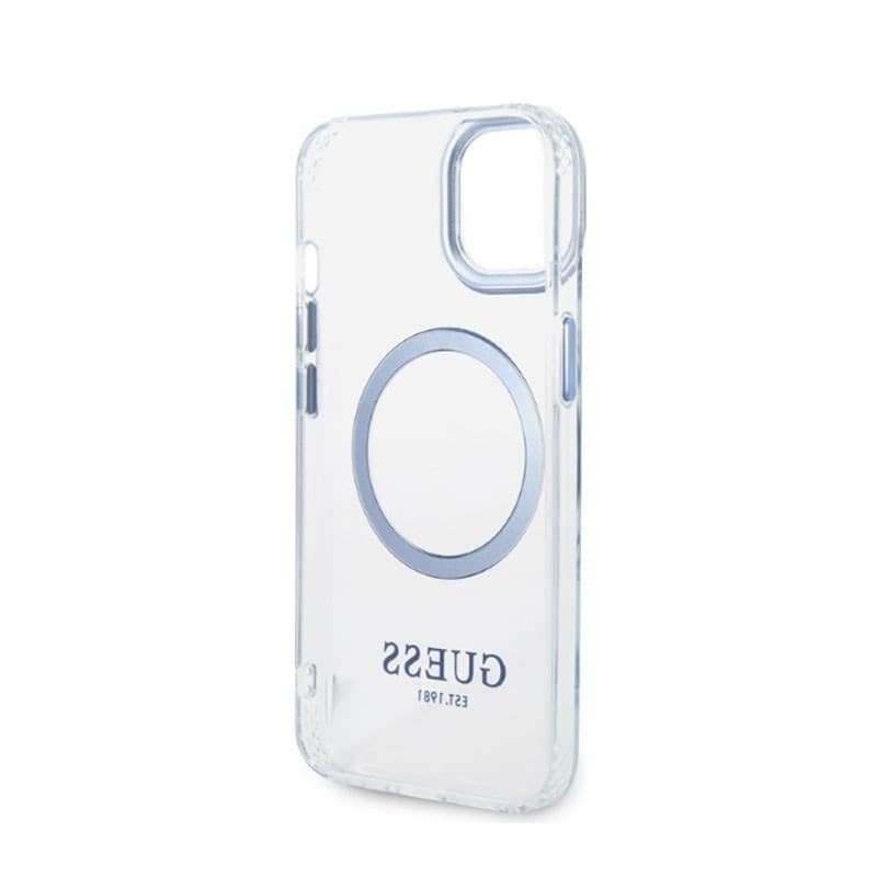 Guess Metal Outline MagSafe - Case for iPhone 14 Plus (Clear) - 7