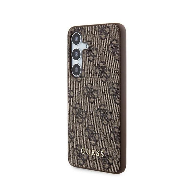 Guess 4G Metal Gold Logo - Case for Samsung Galaxy S24 (brown) - 2