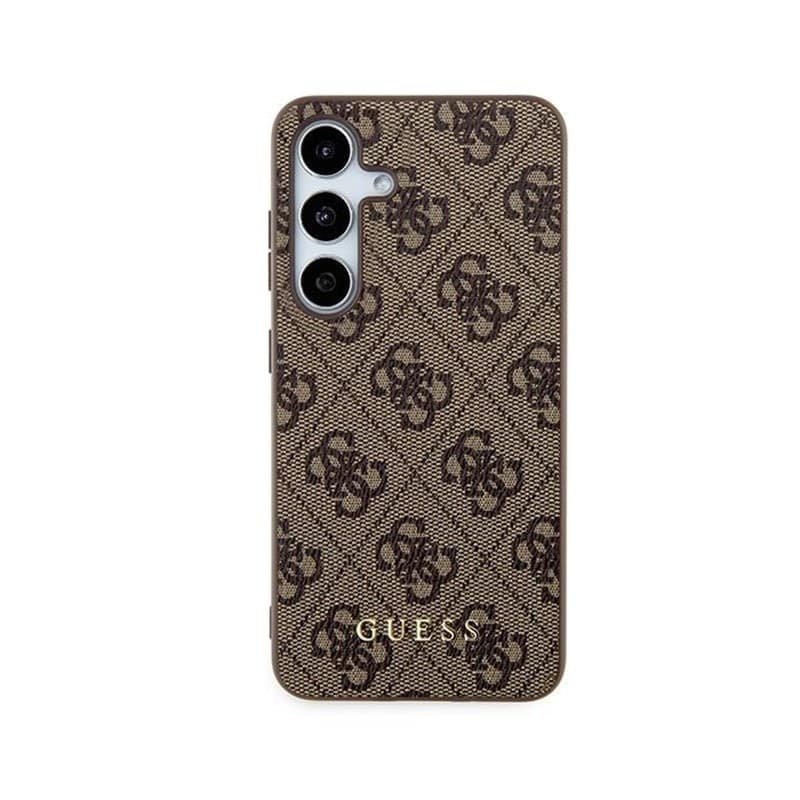 Guess 4G Metal Gold Logo - Case for Samsung Galaxy S24 (brown) - 3