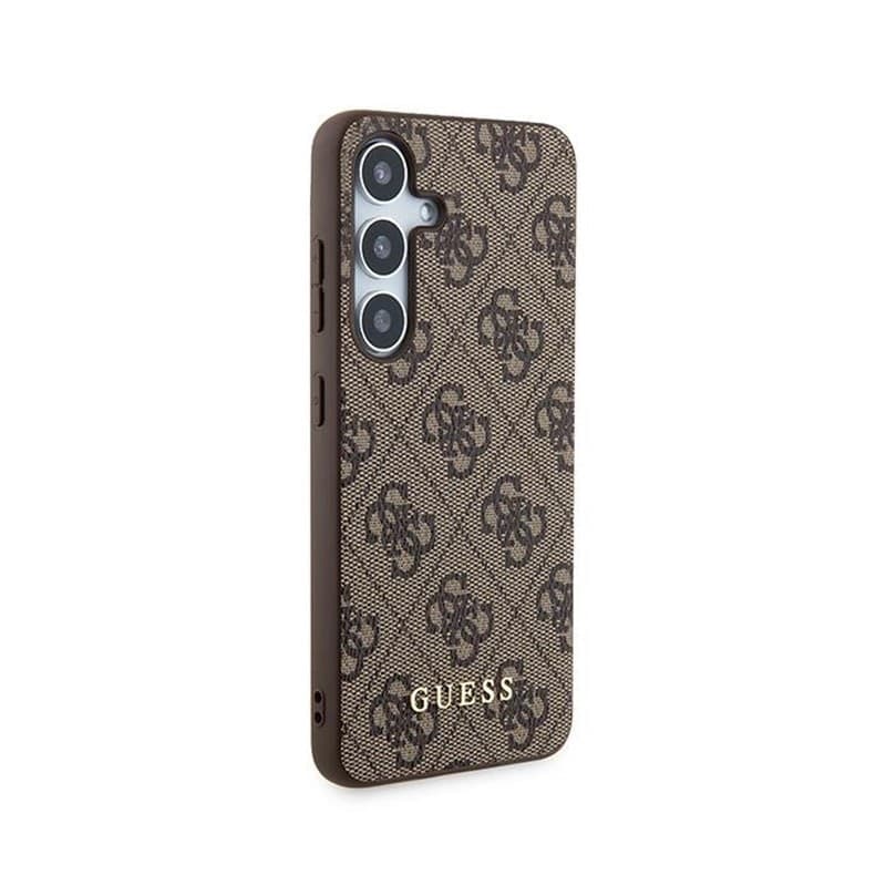 Guess 4G Metal Gold Logo - Case for Samsung Galaxy S24 (brown) - 4