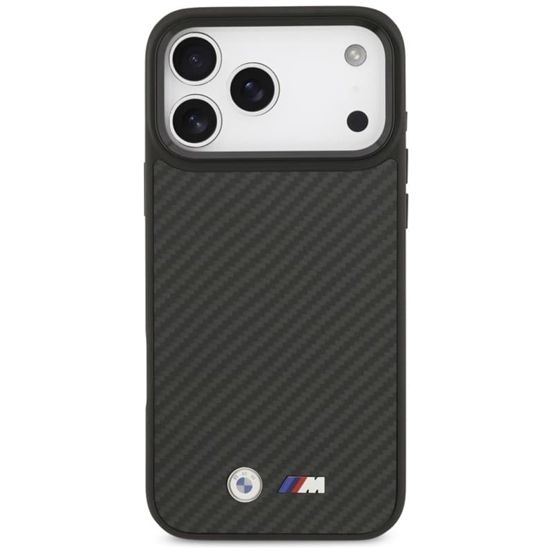 Custodia BMW M Kevlar Matt MagSafe per iPhone 17 Pro Max (nera) - 3