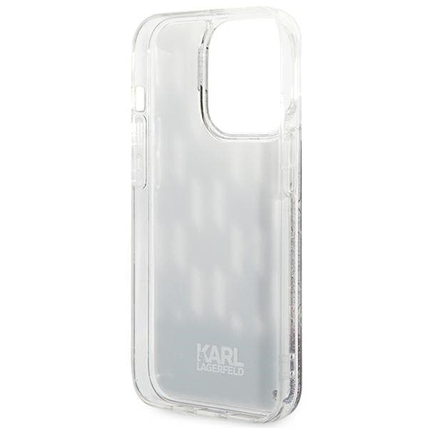 Karl Lagerfeld Monogram Liquid Glitter - Case for iPhone 14 Pro (Black) - 7