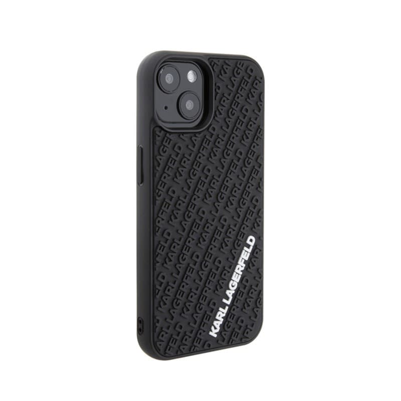 Karl Lagerfeld 3D Rubber Multi Logo - Case for iPhone 15 (black) - 4