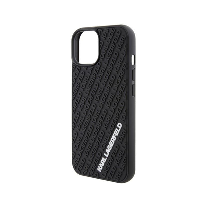 Karl Lagerfeld 3D Rubber Multi Logo - Case for iPhone 15 (black) - 6