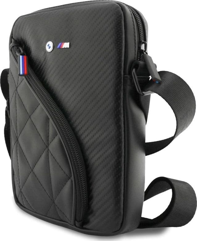 BMW Carbon Pockets e logo in metallo - Custodia per tablet da 8" (nera) - 2