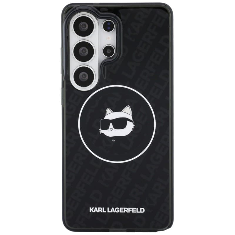 Karl Lagerfeld IML Repeated Choupette MagSafe - Custodia per Samsung Galaxy S26 Ultra (Nero) - 3